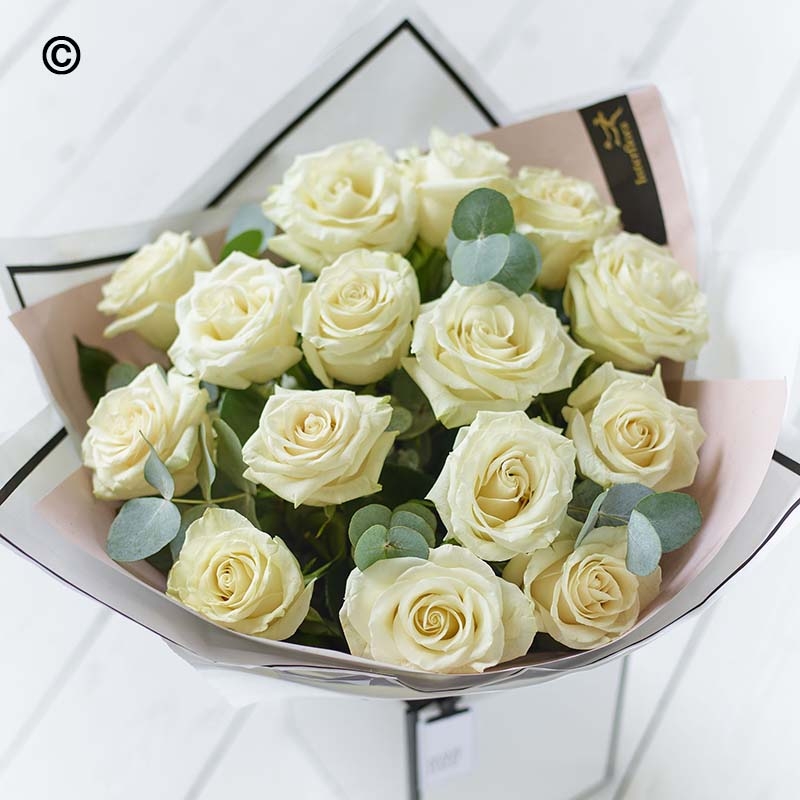 Beautifully Simple White Roses