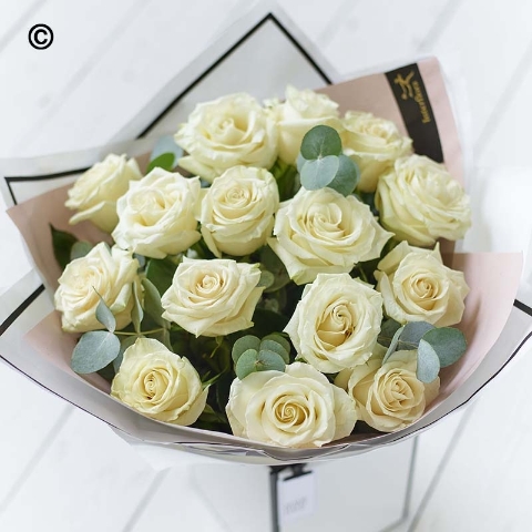 Beautifully Simple White Roses