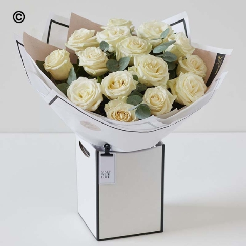 Beautifully Simple White Roses