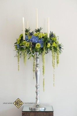 Blue & Lime Candelabra