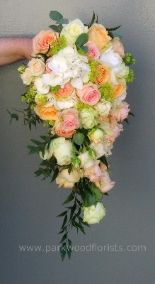 Peach & Coral Shower Bouquet