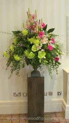 Contemporary Pedestal Arrangement