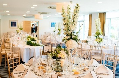 Grouped Vases in White & Silver