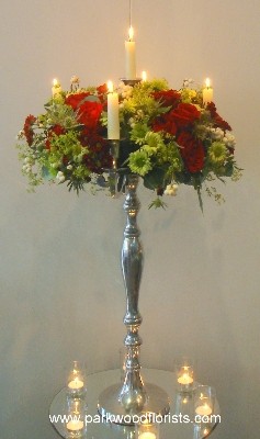 Red Rose Candelabra