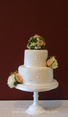 Peach Cake Corsages