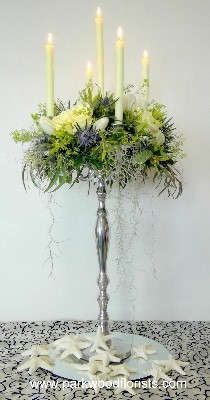 Rose & Tillandsia Candelabra