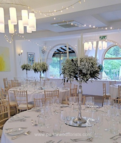 Large Gypsophila Candelabra