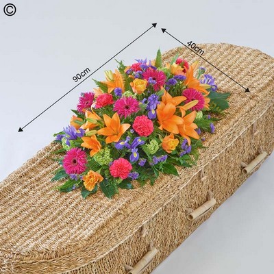 Florists Choice Casket Spray Brights