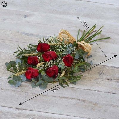 Simple Rose Sheaf Red