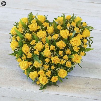 Rose Heart Yellow