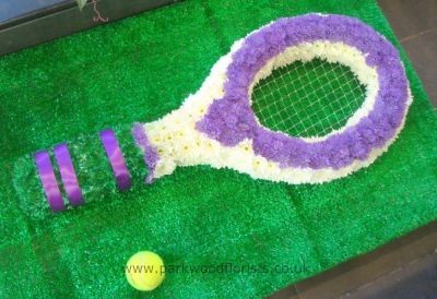 Tennis Racquet and ball