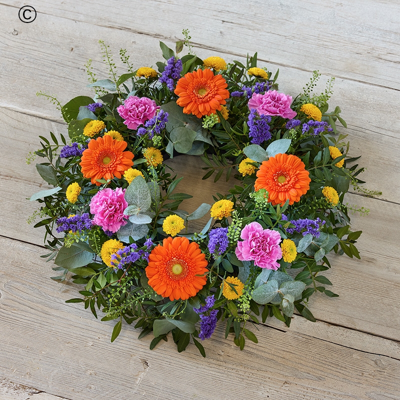 Bright Funeral Wreath