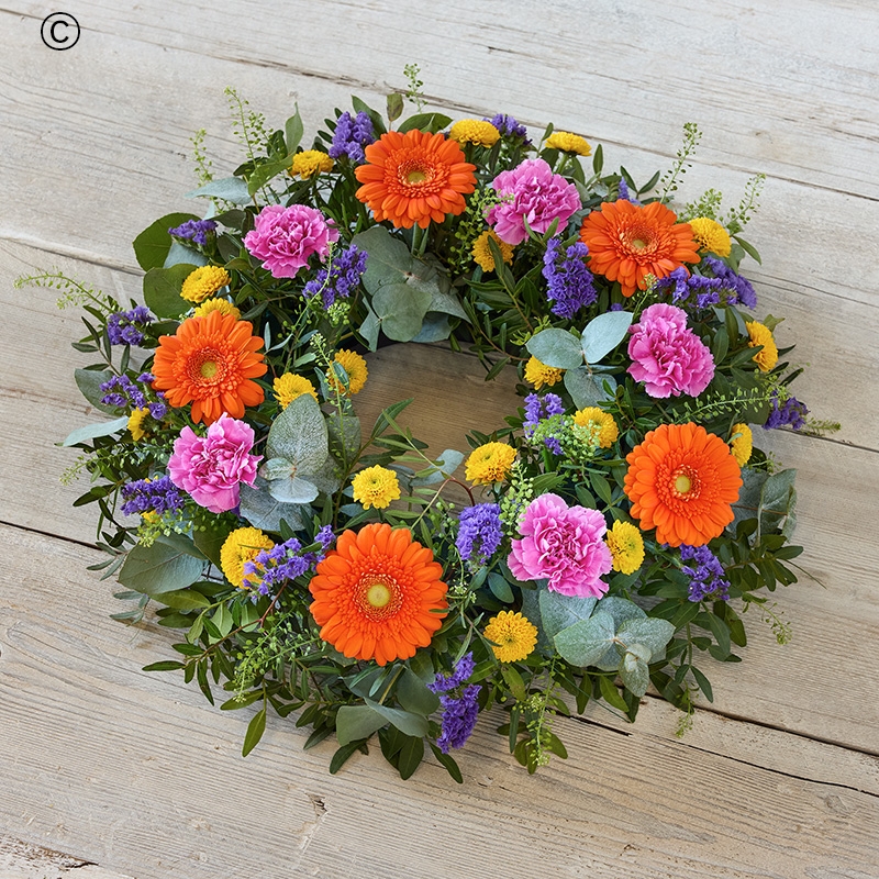 Bright Funeral Wreath