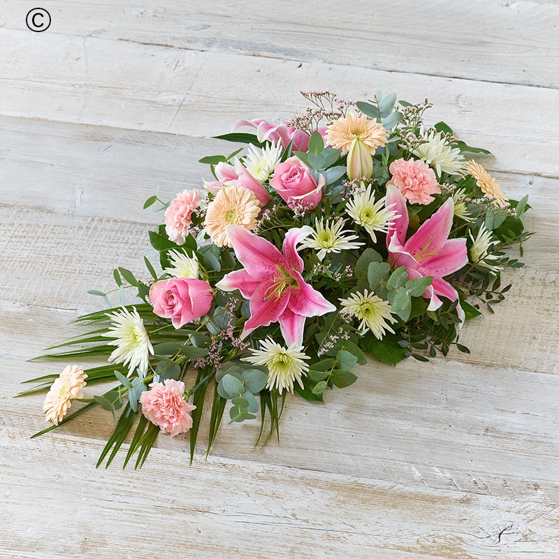 Pastel Funeral Spray