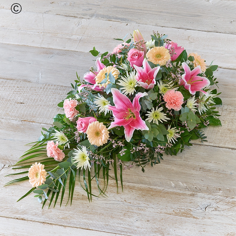 Pastel Funeral Spray