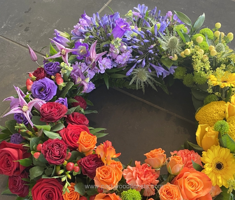 Rainbow Wreath
