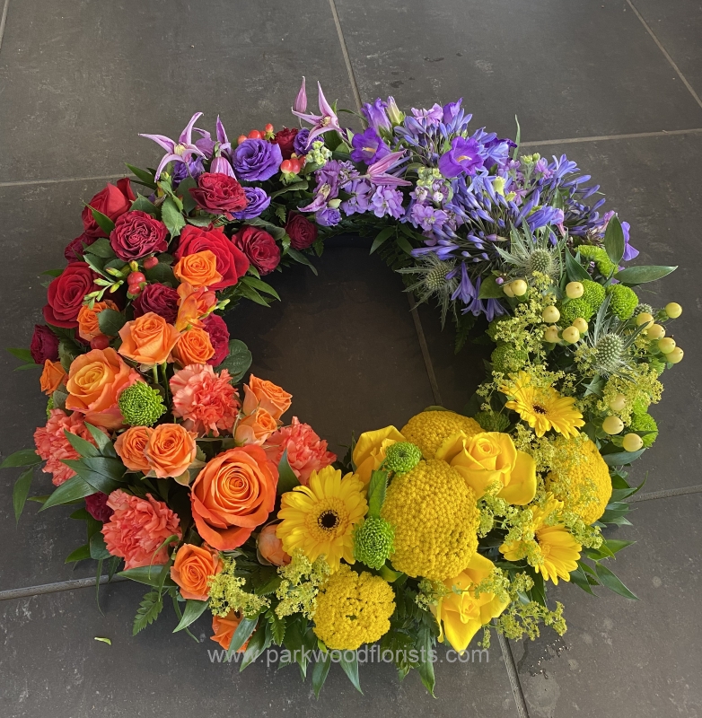 Rainbow Wreath