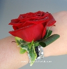 Crystal Rose Wrist Corsage