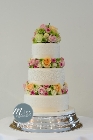 Three tier peach and pink