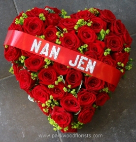 Luxury Red Rose Heart