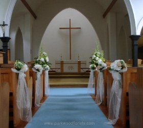 Pew ends and pedestals