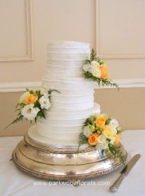 Golden Cake Corsages