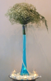 Blue Gypsophila Flute