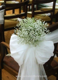 Gypsophila Chair Bows