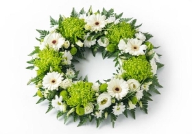 Green & White Wreath