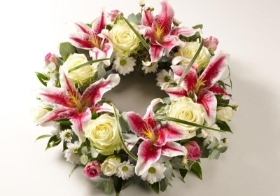 Rose & Lily Wreath