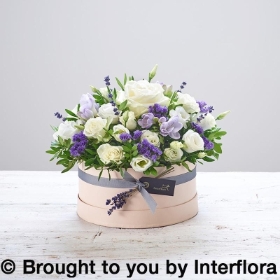 Lovely Lilac New Baby Hatbox
