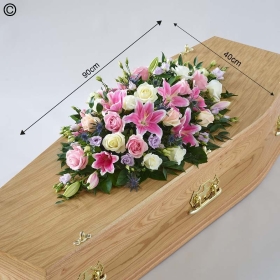 Florists Choice Casket Spray Pastels