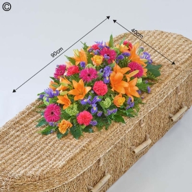 Florists Choice Casket Spray Brights