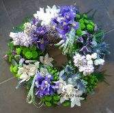 Grouped Blue & White Wreath