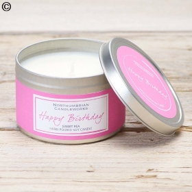 Happy Birthday Sweet Pea Candle