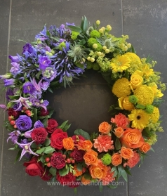Rainbow Wreath