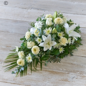 White Funeral Spray