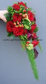 Classic Burgundy and Red Shower  WBRI341