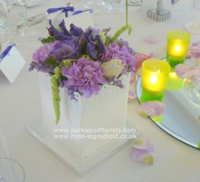 Floral Christening Cake